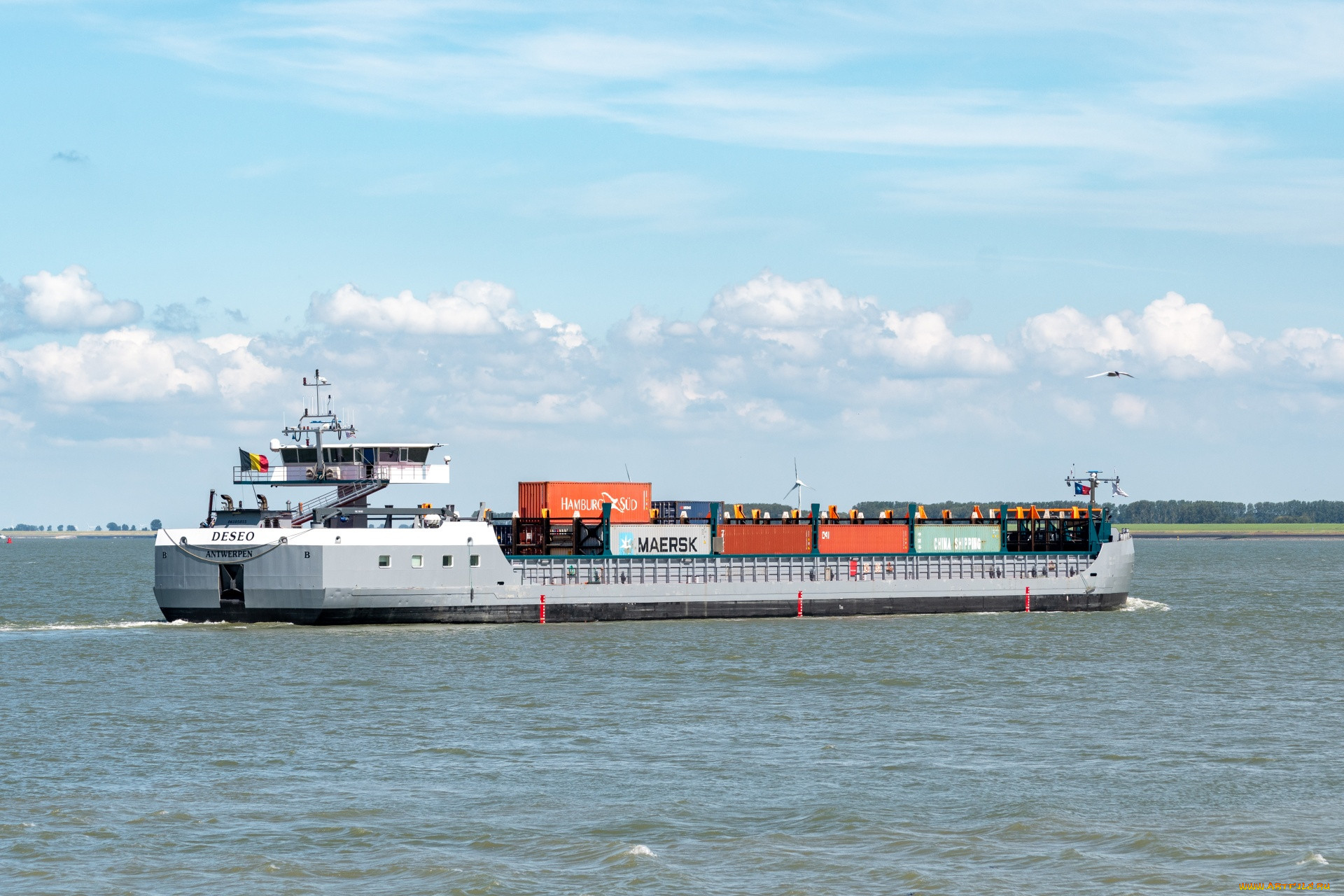 container ship, �������, �������� ����, container, ship